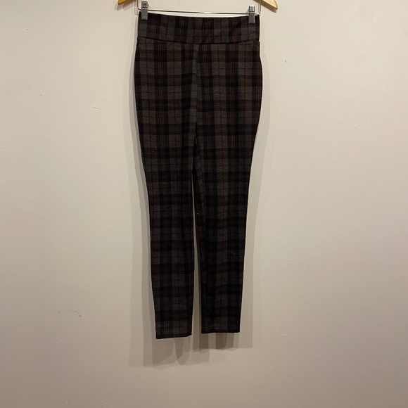 MeMoi Women's Geo Plaid Shaping Leggings Grey Size Small/Medium - Picture 1 of 5